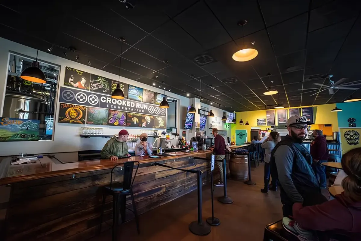 Crooked Run Fermentation Sterling taproom and bar