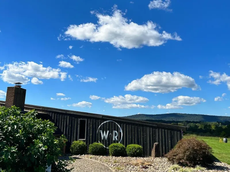 The Wine Reserve at Waterford tasting room under a blue sky